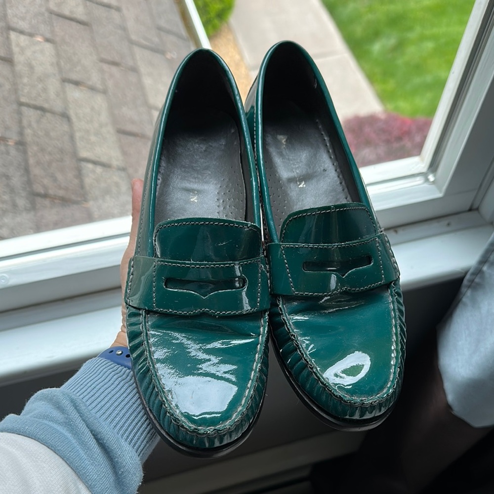 Cole Haan Green Loafers